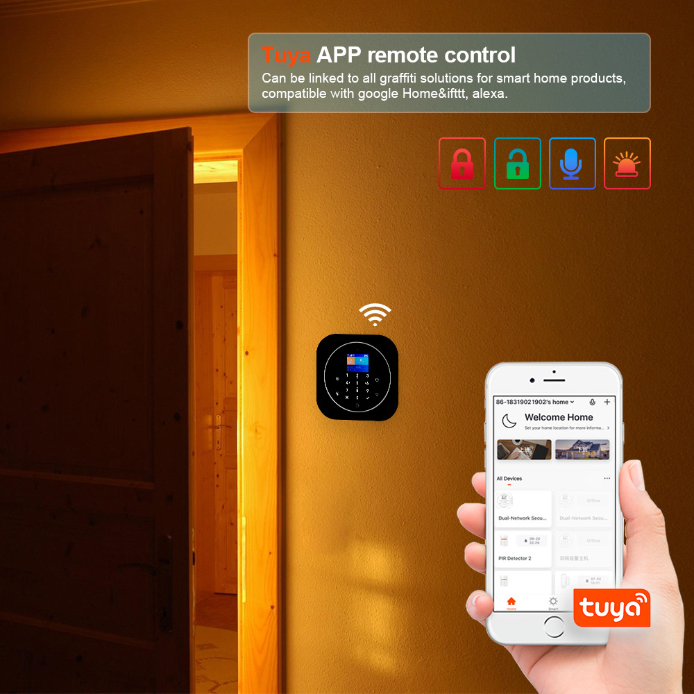 KERUI G12 2G Wifi Wireless Hom - đánh giá và giá Home Automation System Diy
