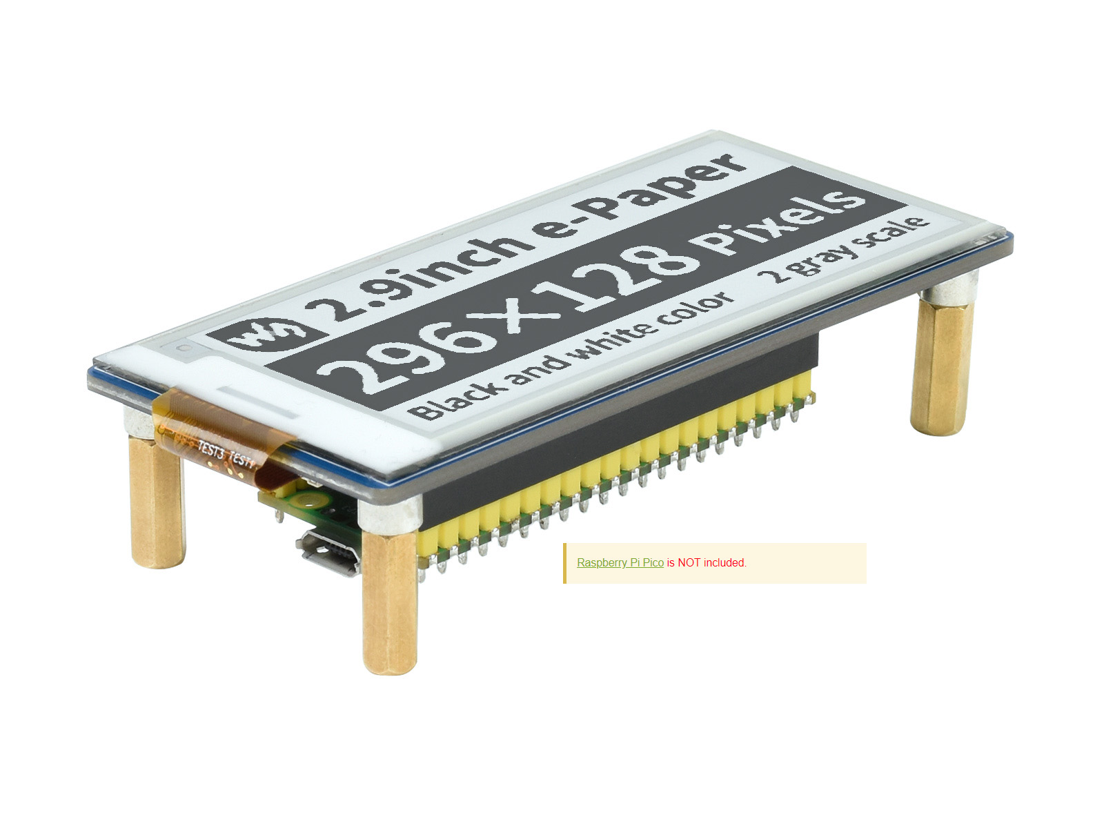 Waveshare Pico-ePaper-2.9,2.9i - đánh giá và giá Display Epaper 2.9