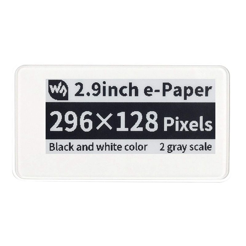 Waveshare 2.9 Inch Wireless -P - đánh giá và giá Display Epaper 2.9