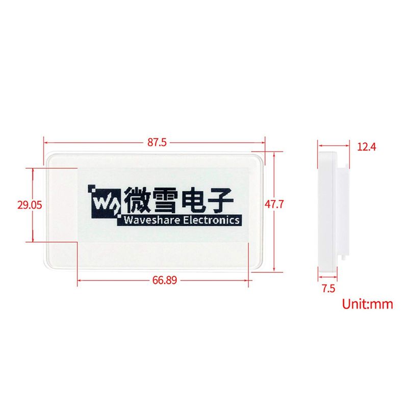 Waveshare 2.9 Inch Wireless -P - đánh giá và giá Display Epaper 2.9