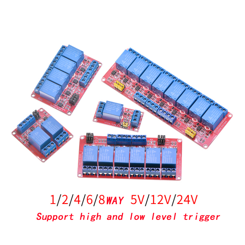 1 2 4 6 8 Channel 5V 12V 24V R - đánh giá và giá Relay 8 Channel Board