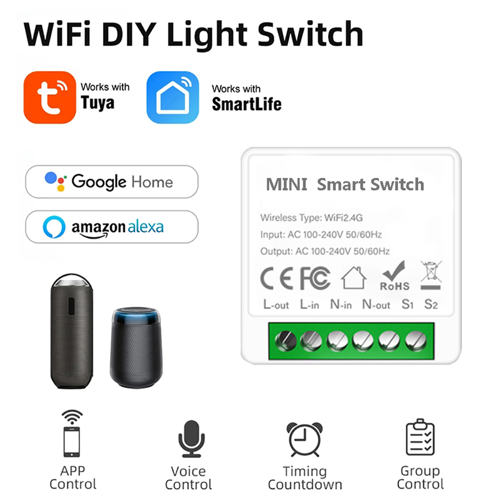2 Way Control Tuya Mini 16A Wi - đánh giá và giá Smart Home Automation Diy