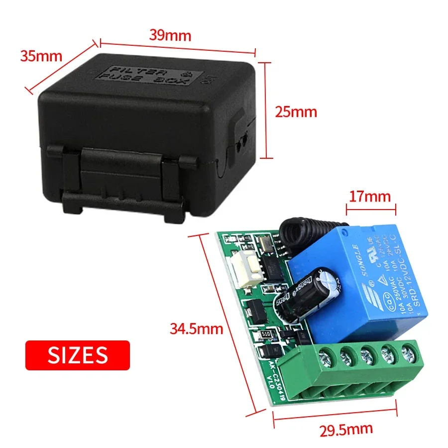 RF 433Mhz Wireless Light Switc - đánh giá và giá 433Mhz Receiver Module