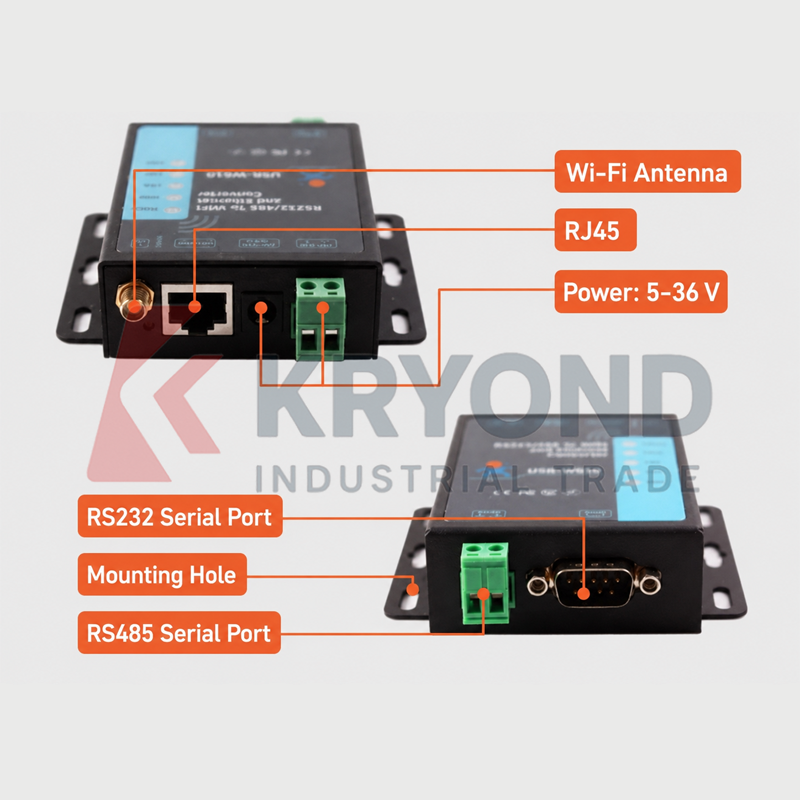 USR-W610 RS232 RS485 Serial De - đánh giá và giá Diy Home Automation Server