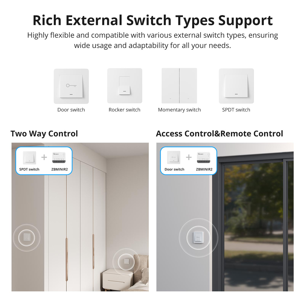 SONOFF ZBMINIR2 Extreme Zigbee - đánh giá và giá Sonoff Basic Switch