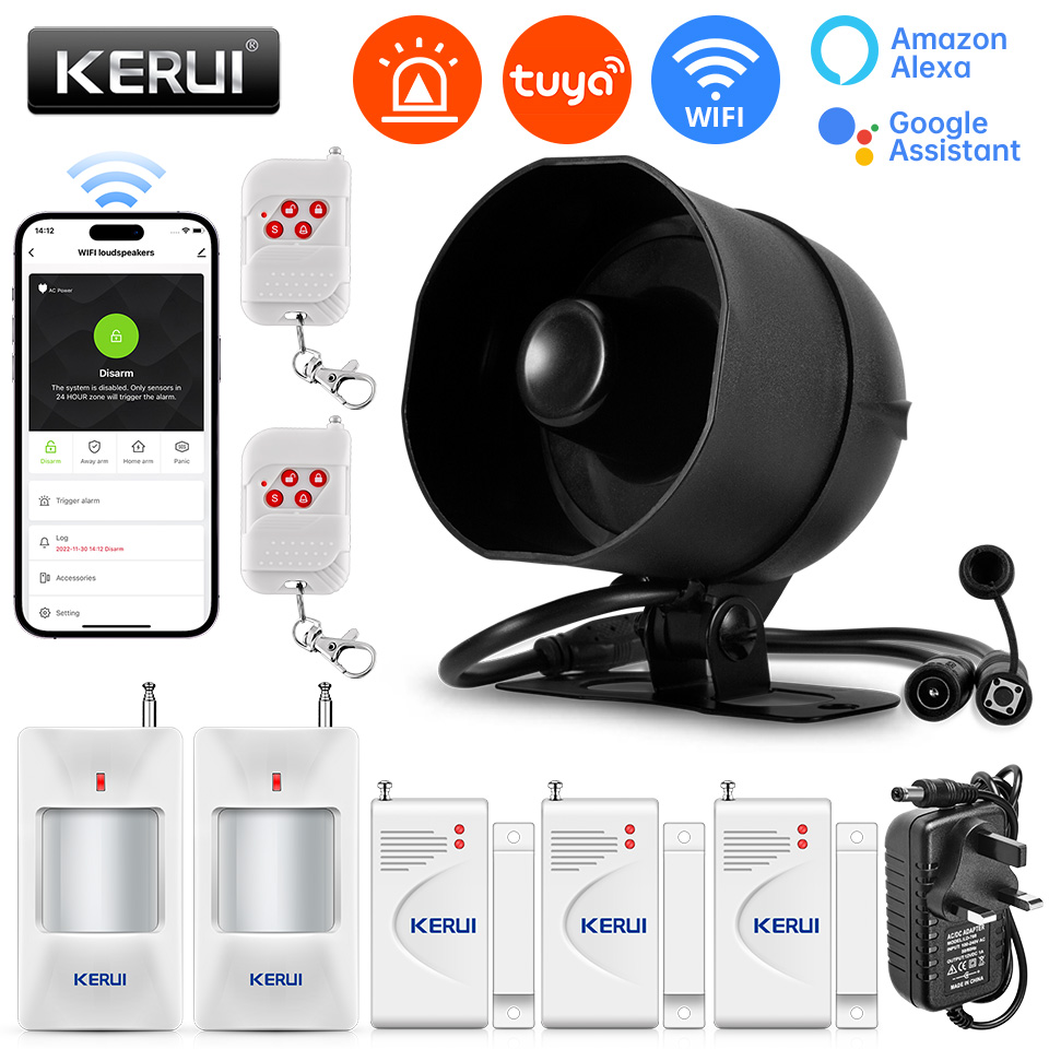 KERUI 120db Siren Alarm System - đánh giá và giá Smart Home Automation Diy
