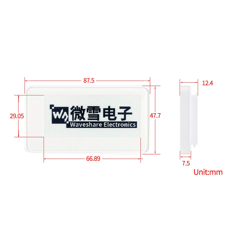 RISE Waveshare 2.9 Inch Wirele - đánh giá và giá Display Epaper 2.9