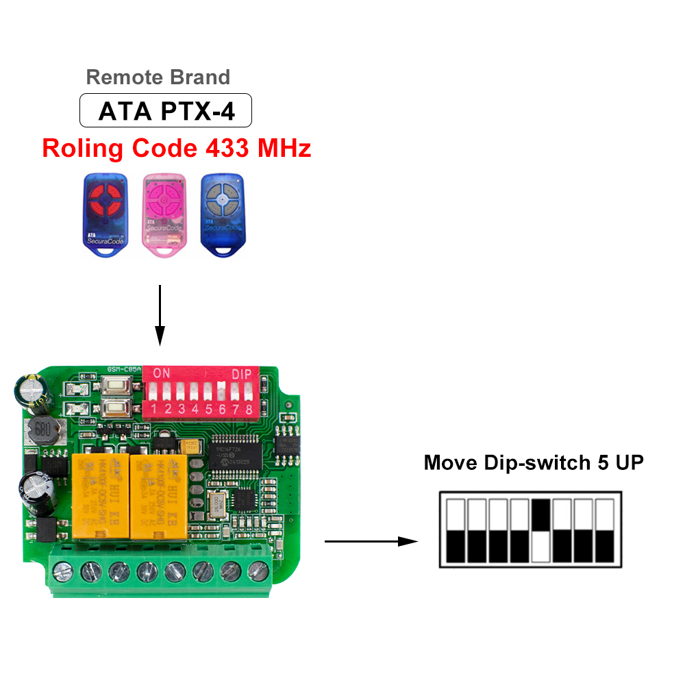 1-10pcs Universal Garage Recei - đánh giá và giá 433Mhz Receiver Module