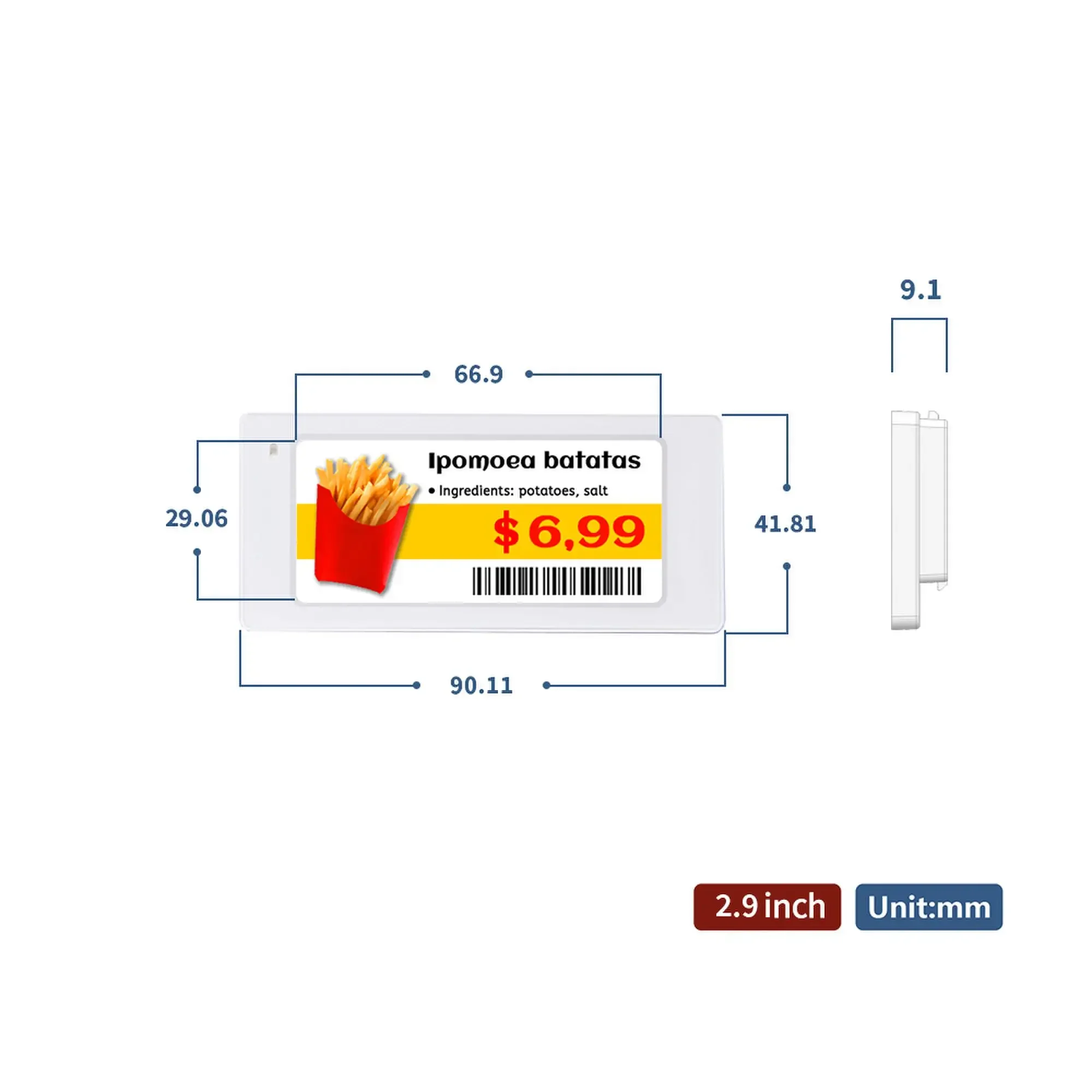 10pcs 2.9 Inch Size Digital Pr - đánh giá và giá Display Epaper 2.9